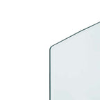 Placa de vidrio para chimenea Transparente 120 x 50 cm Cristal