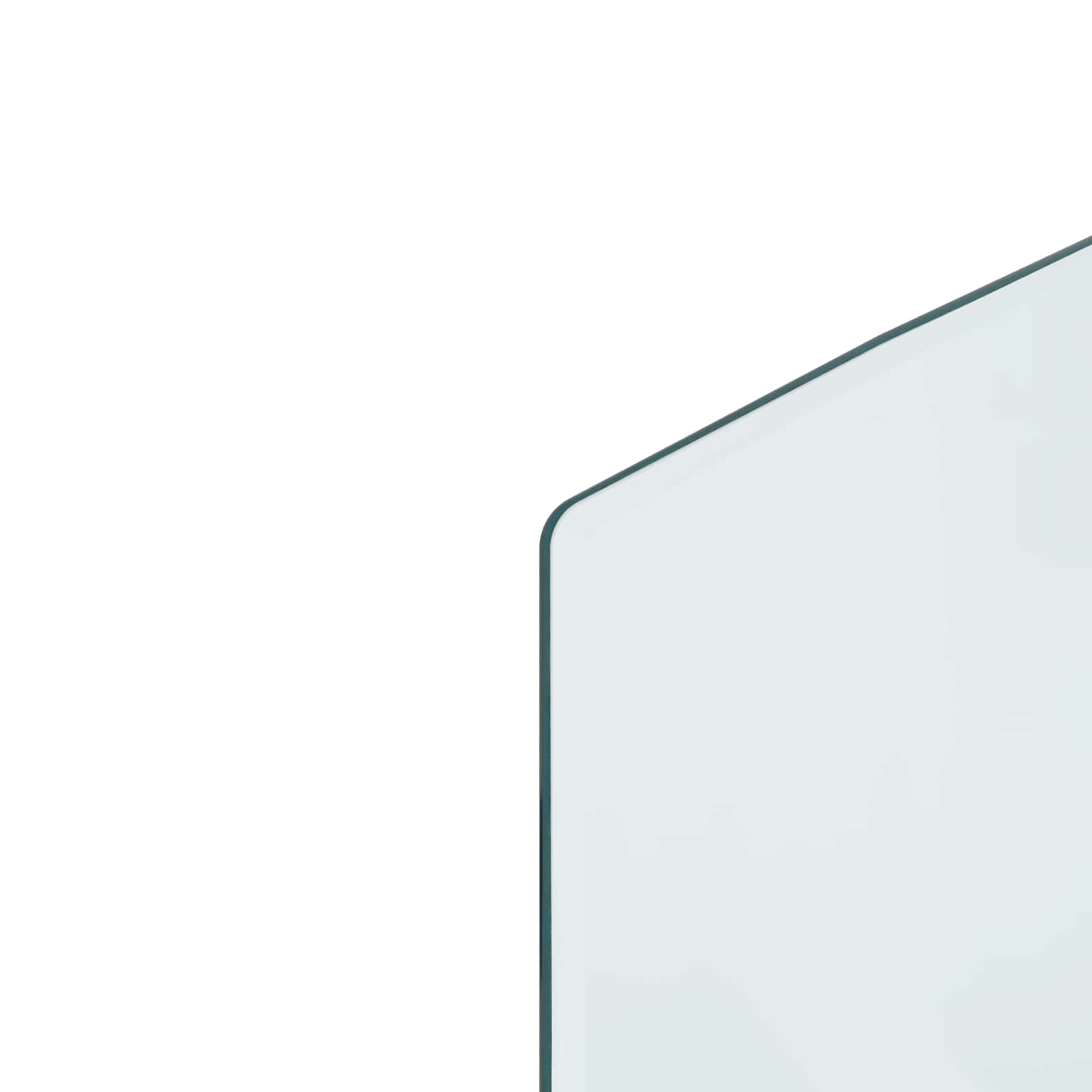 Placa de vidrio para chimenea Transparente 120 x 50 cm Cristal
