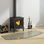 Placa de vidrio para chimenea Transparente 120 x 50 cm Cristal