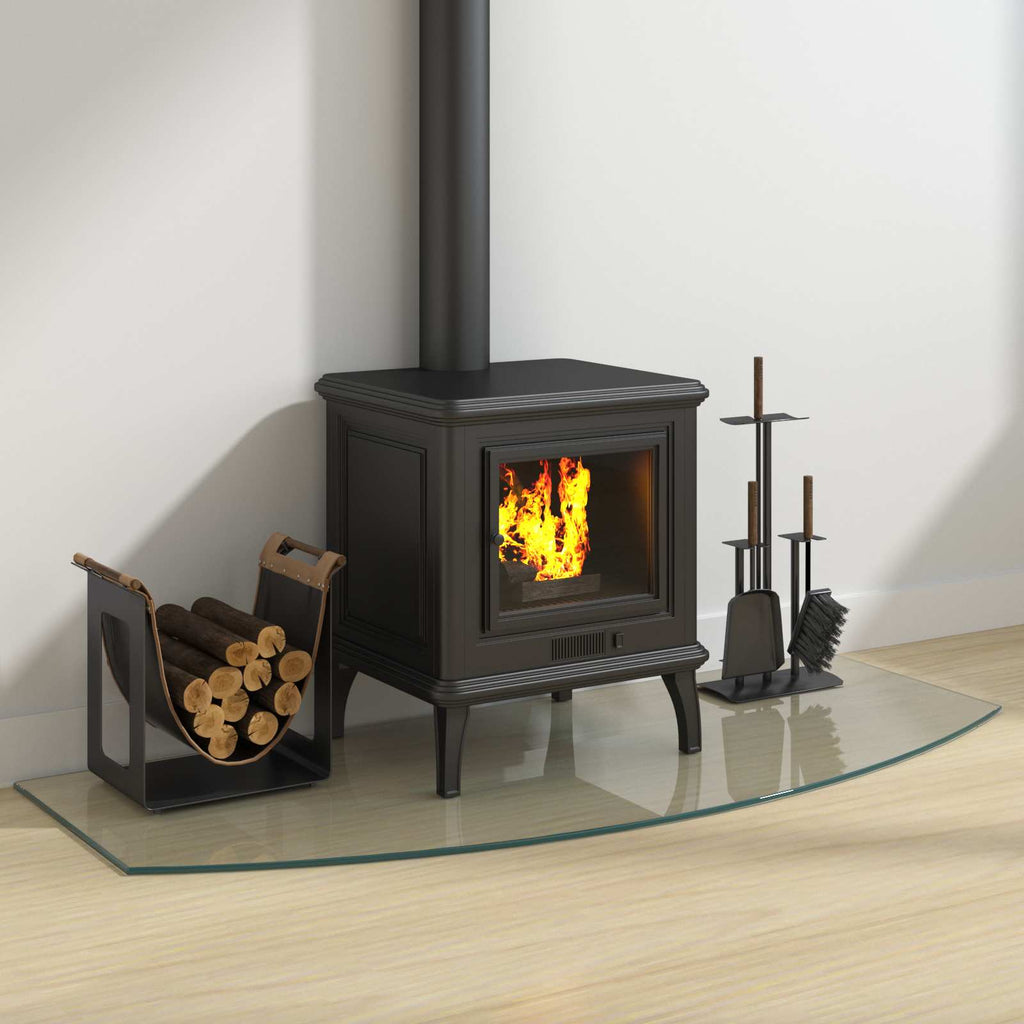 Placa de vidrio para chimenea Transparente 120 x 50 cm Cristal