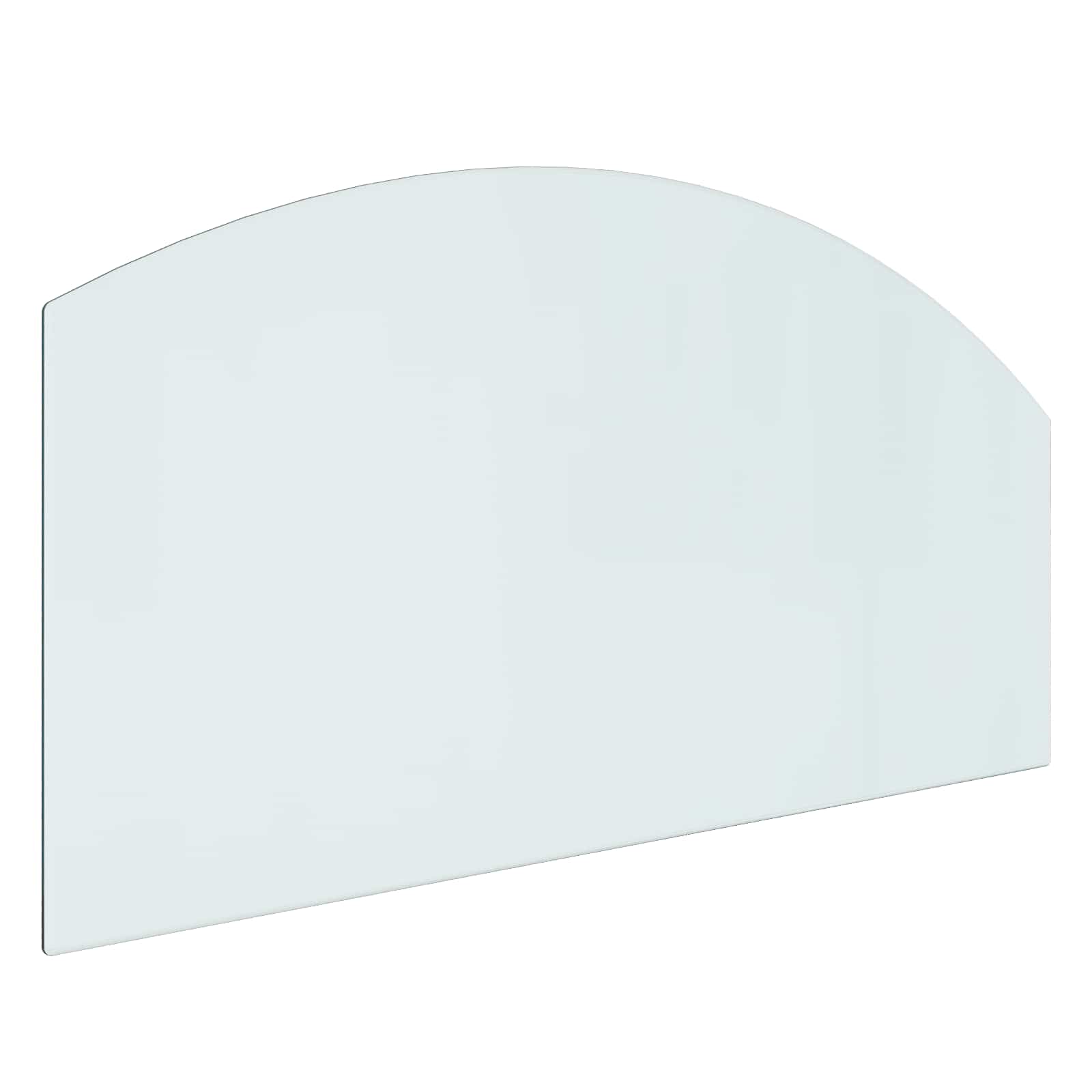 Placa de vidrio para chimenea Transparente 100 x 50 cm Cristal