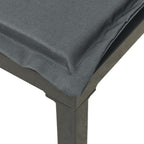 Juego de muebles de jardín 5 pzas ratán sintético negro y gris