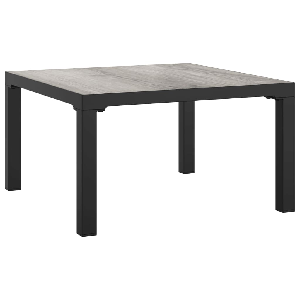Juego de muebles de jardín 5 pzas ratán sintético negro y gris