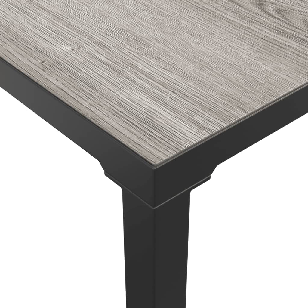 Juego de muebles de jardín 5 pzas ratán sintético negro y gris