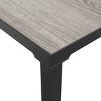 Juego de muebles de jardín 5 pzas ratán sintético negro y gris