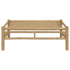 Mesa de centro de jardín bambú 100x55x33 cm