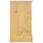 Aparador "Corona" marrón 112x44x78 cm madera maciza de pino mexicano