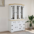 Aparador Corona madera maciza de pino 74x38x170 cm