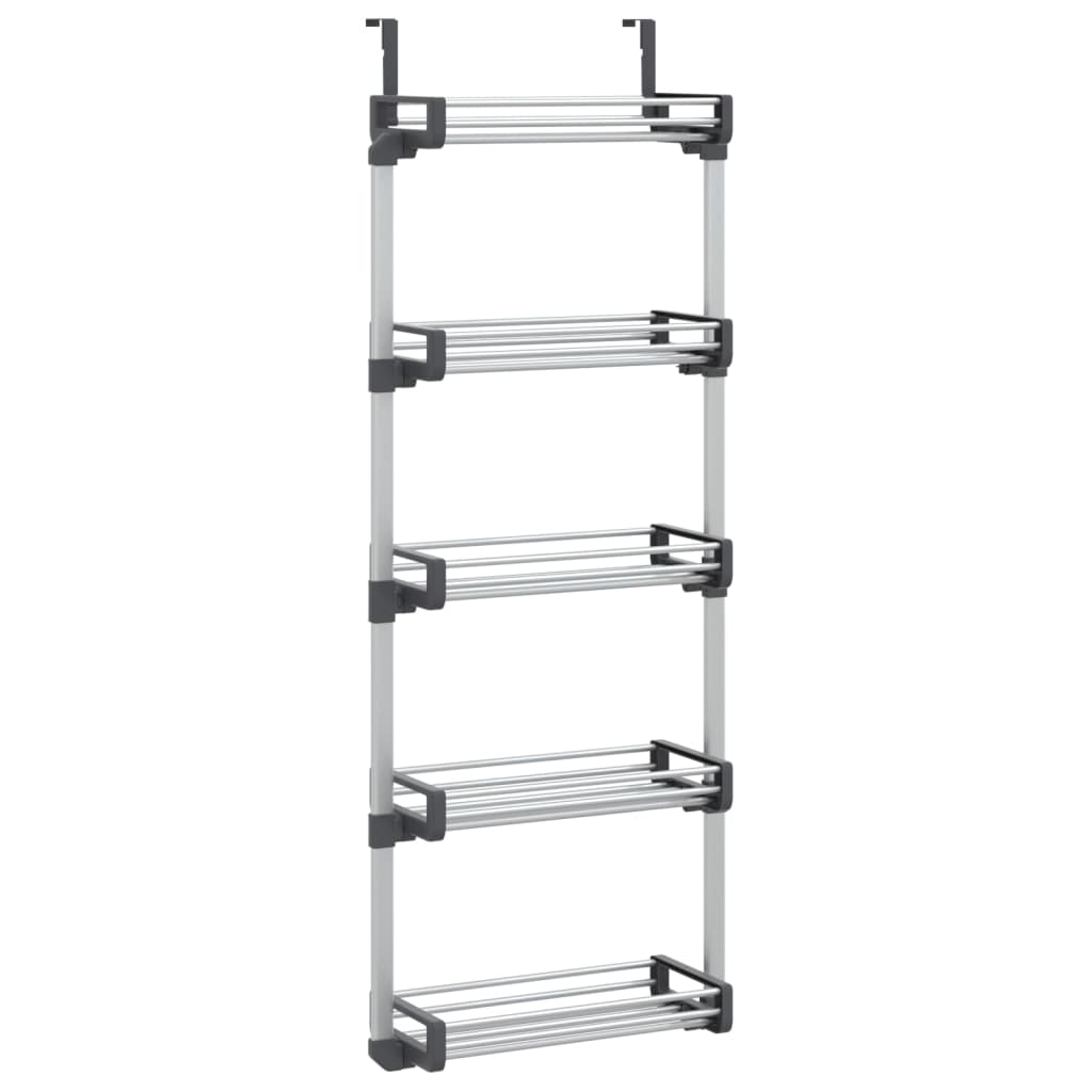 Organizador de puerta con 5 estantes aluminio 52x20x135 cm