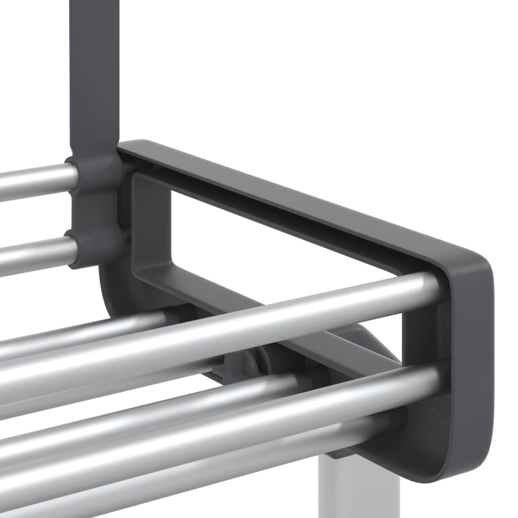 Organizador de puerta con 5 estantes aluminio 52x20x135 cm