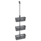 Estante colgante de ducha aluminio 30x15x(67-105) cm