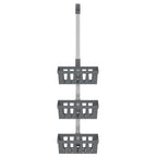 Estante colgante de ducha aluminio 30x15x(67-105) cm
