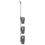 Estante colgante de ducha aluminio 30x15x(67-105) cm