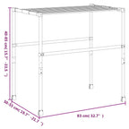 Tendedero de ropa aluminio 83x(50-55)x(40-85) cm