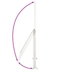 Tendedero extensible para bañera aluminio 53-90 cm