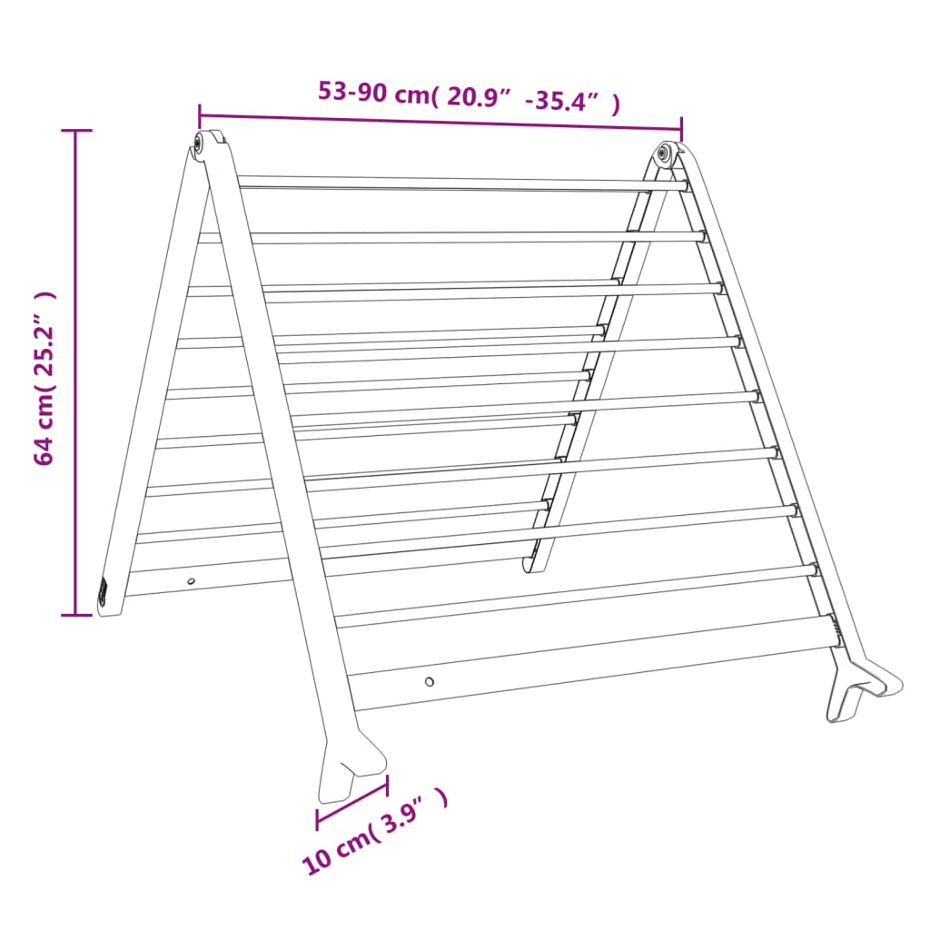 Tendedero extensible para bañera aluminio 53-90 cm