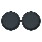 Soporte para plantas con ruedas 2 uds gris diámetro 34 cm 35 kg