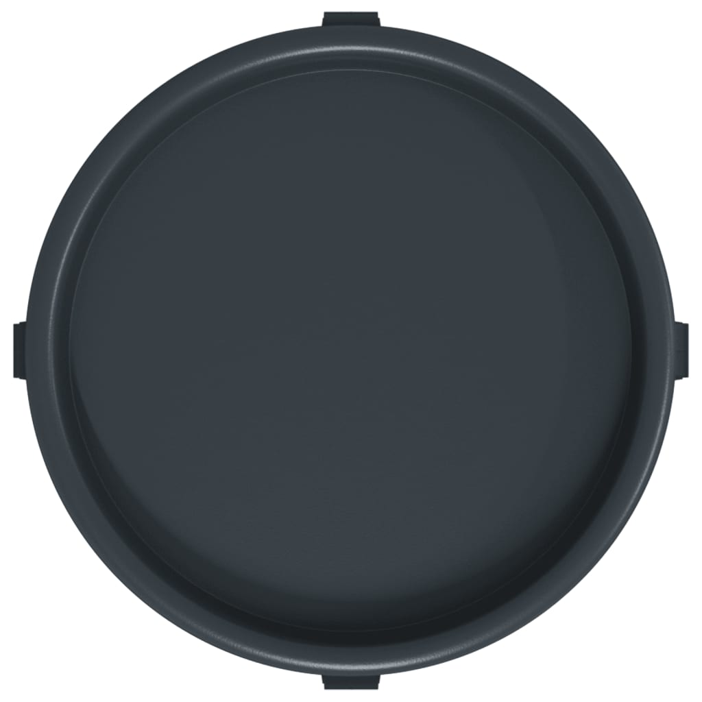 Soporte para plantas con ruedas 2 uds gris diámetro 34 cm 35 kg