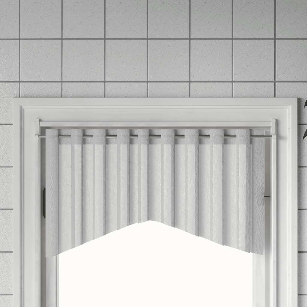 Rieles de cortina 2 uds aluminio blanco y plateado 40-60 cm