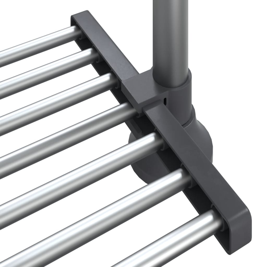 Estantería de cocina aluminio 50x25x(50-70) cm