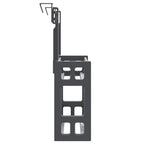 Organizador para debajo de fregadero aluminio 34x12x26 cm