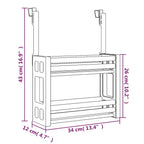 Organizador para debajo de fregadero aluminio 34x12x26 cm