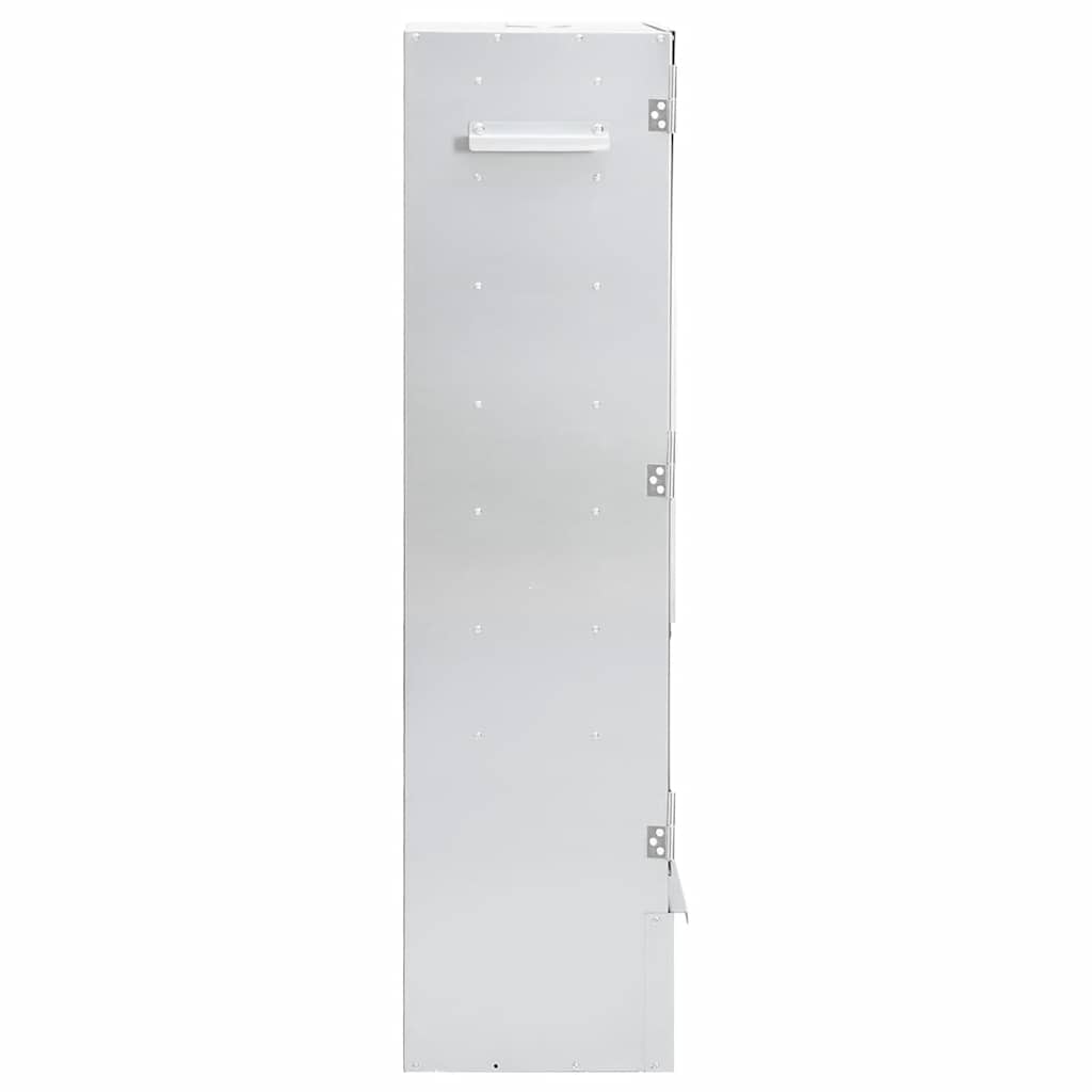 Horno ahumador astillas madera acero galvanizado 44,5x29x110 cm