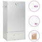 Horno ahumador astillas madera acero galvanizado 44,5x29x110 cm