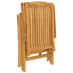 Juego de muebles de jardín 3 piezas madera maciza de teca