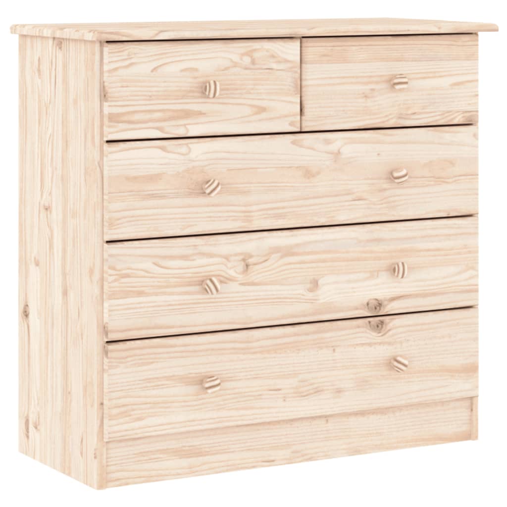 Cómoda ALTA madera maciza pino 77x35x73 cm
