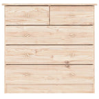 Cómoda ALTA madera maciza pino 77x35x73 cm