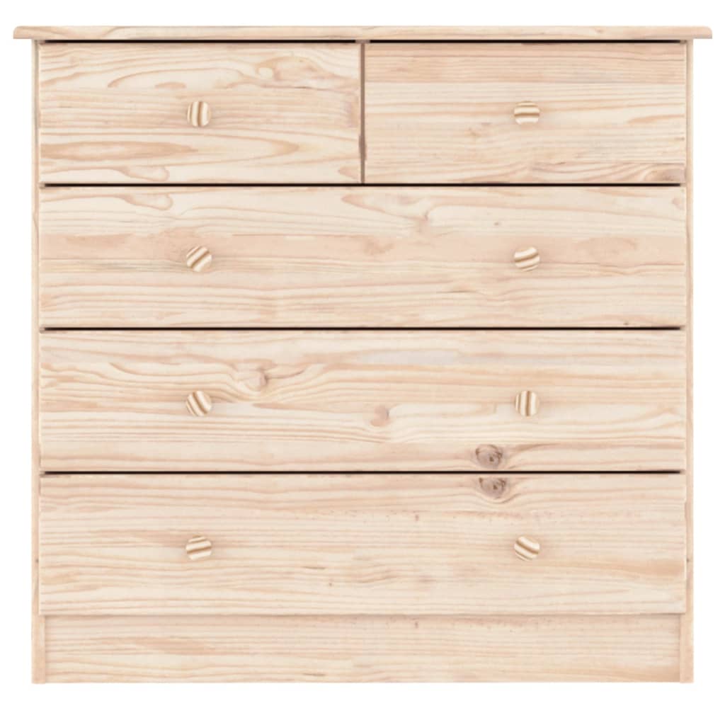 Cómoda ALTA madera maciza pino 77x35x73 cm
