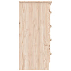 Cómoda ALTA madera maciza pino 77x35x73 cm