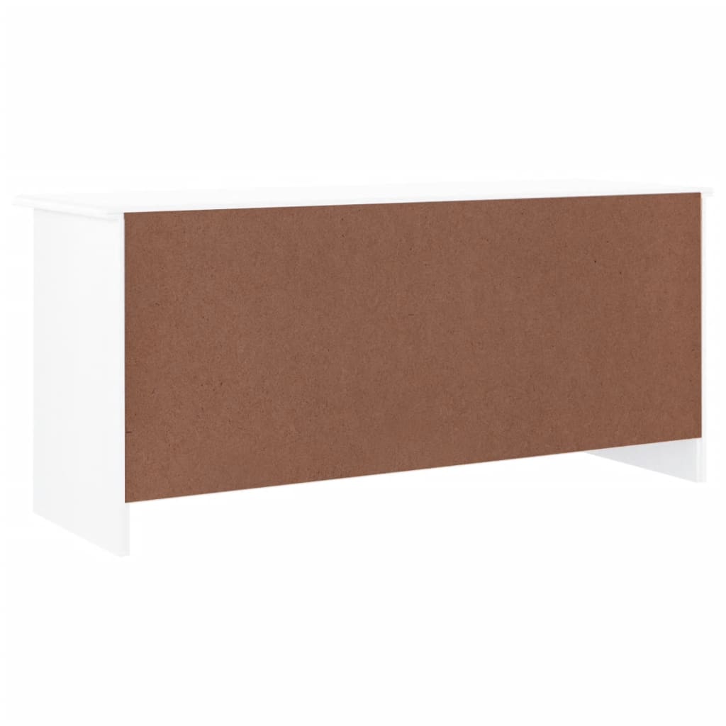 Zapatero ALTA madera maciza de pino blanco 100x35x45 cm