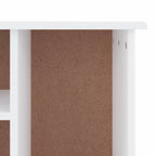 Zapatero ALTA madera maciza de pino blanco 100x35x45 cm