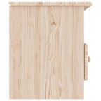 Mueble de TV con cajones ALTA madera maciza pino 100x35x41 cm
