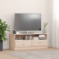 Mueble de TV con cajones ALTA madera maciza pino 100x35x41 cm