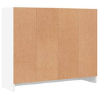 Aparador blanco 91x28x75 cm madera de ingeniería
