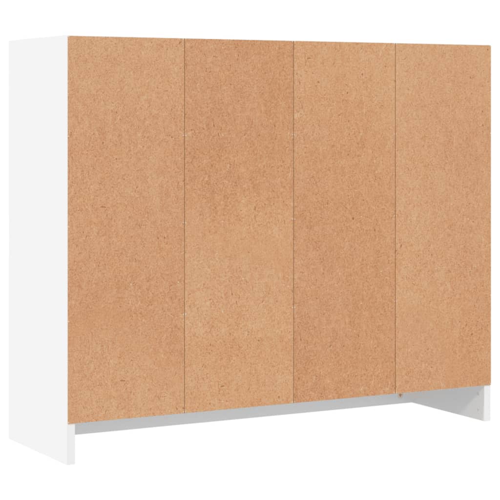 Aparador blanco 91x28x75 cm madera de ingeniería