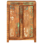 Aparador de madera maciza reciclada 55x33x75 cm