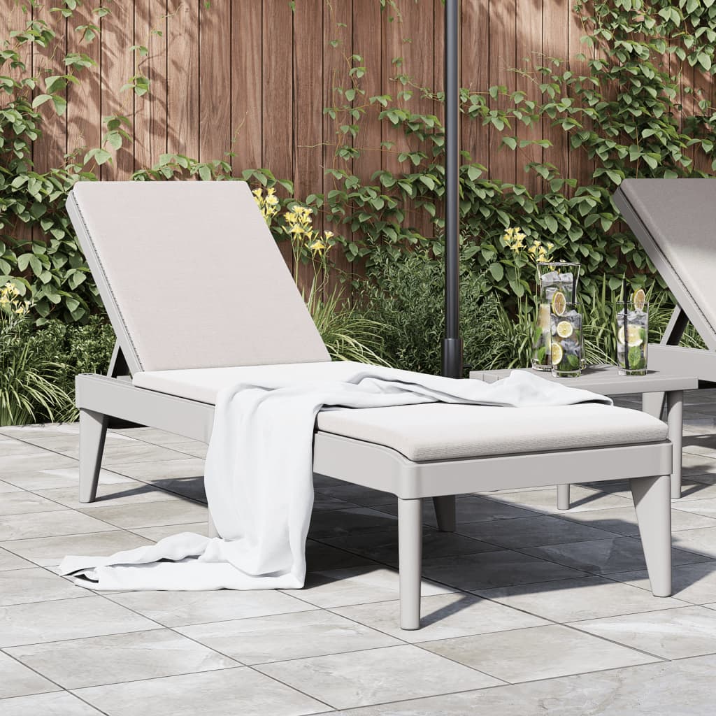 Tumbona ajustable en 4 alturas polipropileno 155,5x57x28 cm