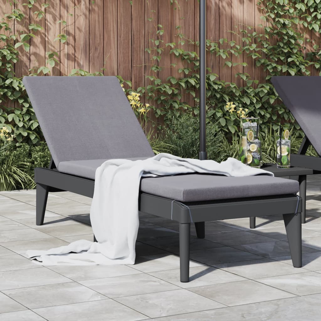 Tumbona ajustable en 4 alturas polipropileno 155,5x57x28 cm