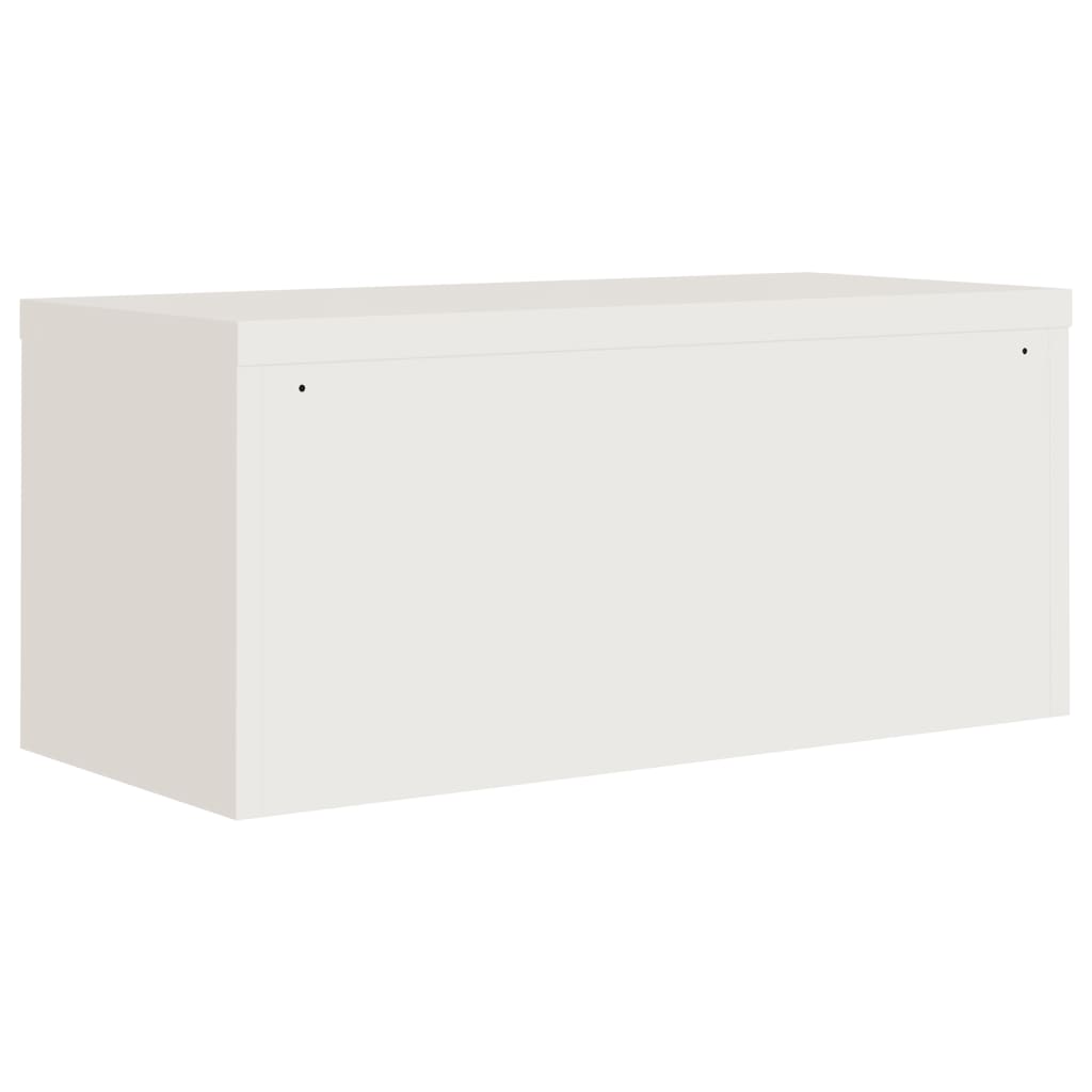Armario archivador de acero blanco 90x40x40 cm