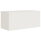 Armario archivador de acero blanco 90x40x40 cm