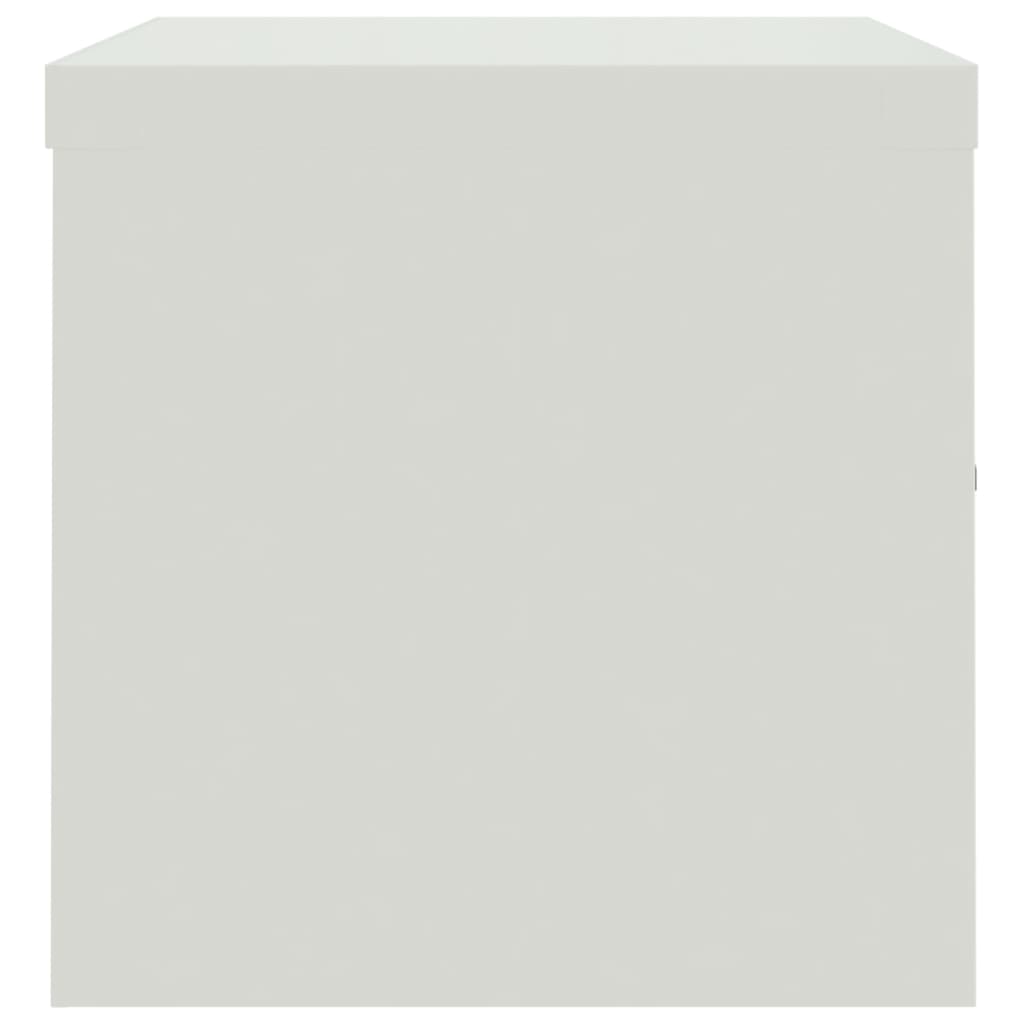 Armario archivador de acero gris claro 90x40x40 cm