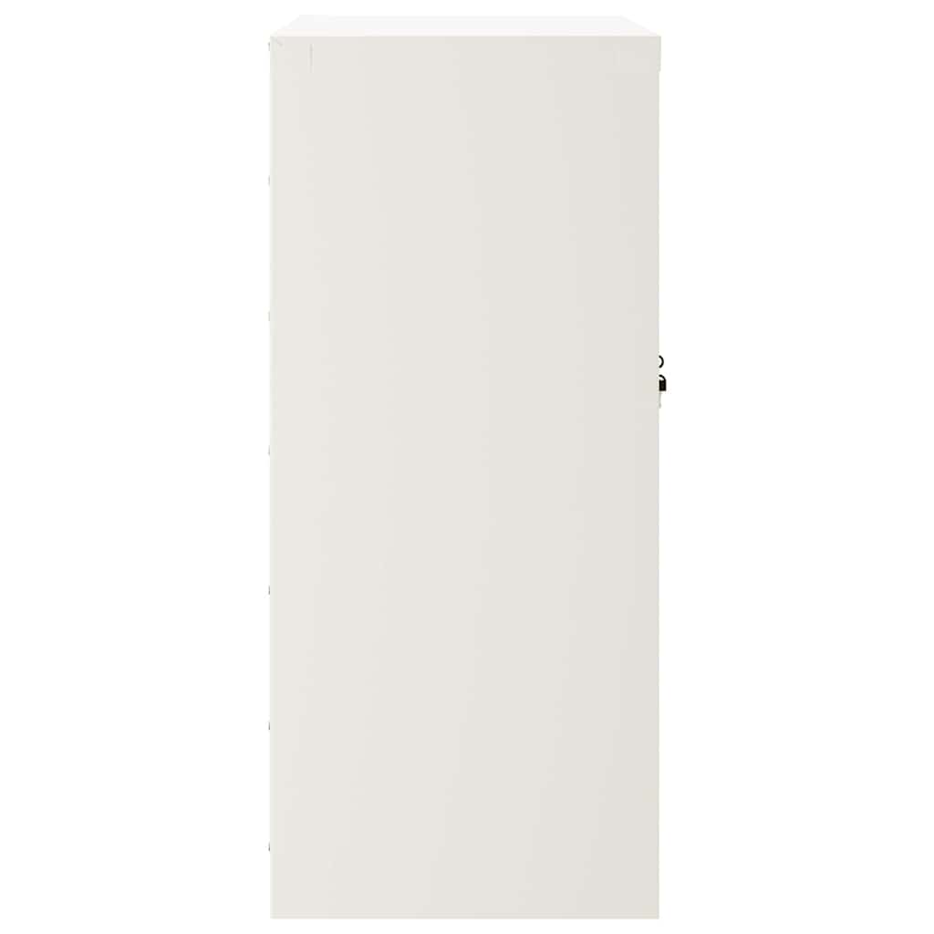 Armario archivador de acero blanco 79x40x90 cm