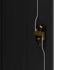 Armario archivador de acero negro 90x40x140 cm