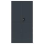 Taquilla de acero gris antracita 90x40x180 cm