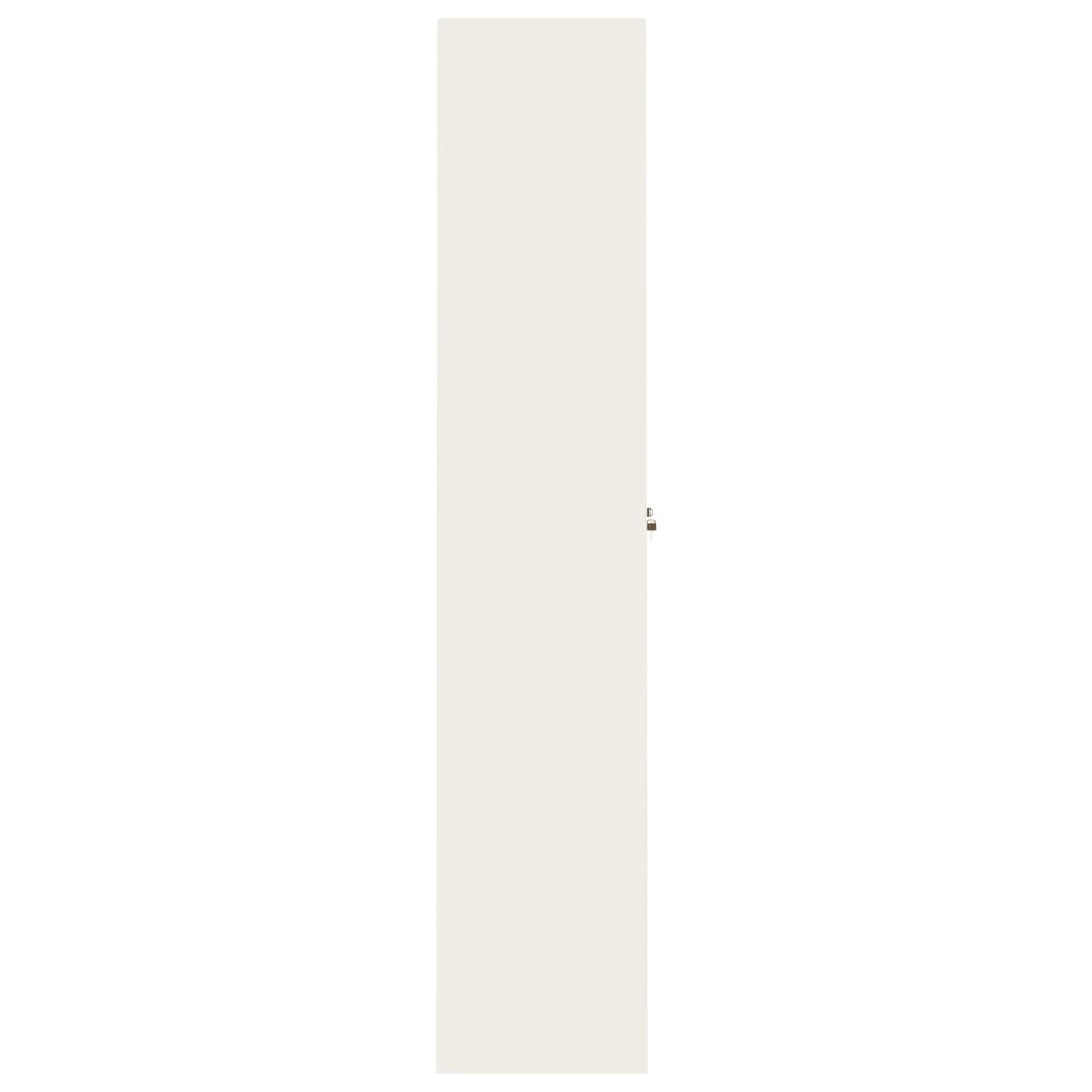 Armario archivador de acero blanco 90x40x200 cm