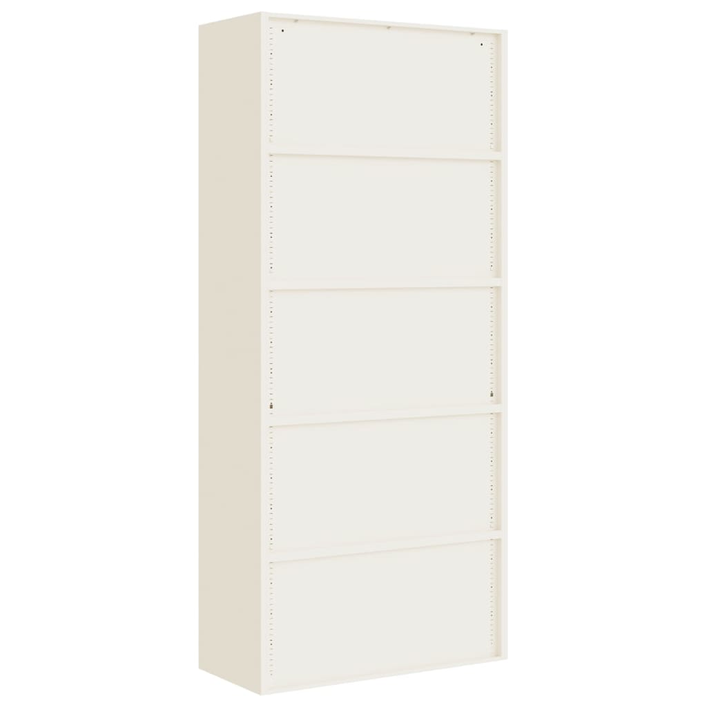 Armario archivador de acero blanco 90x40x200 cm